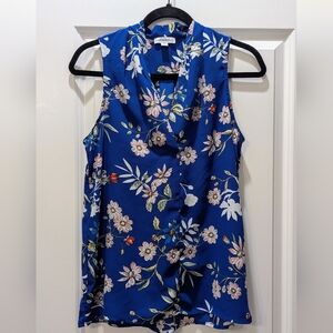 Katherine Barclay Blue Floral Blouse